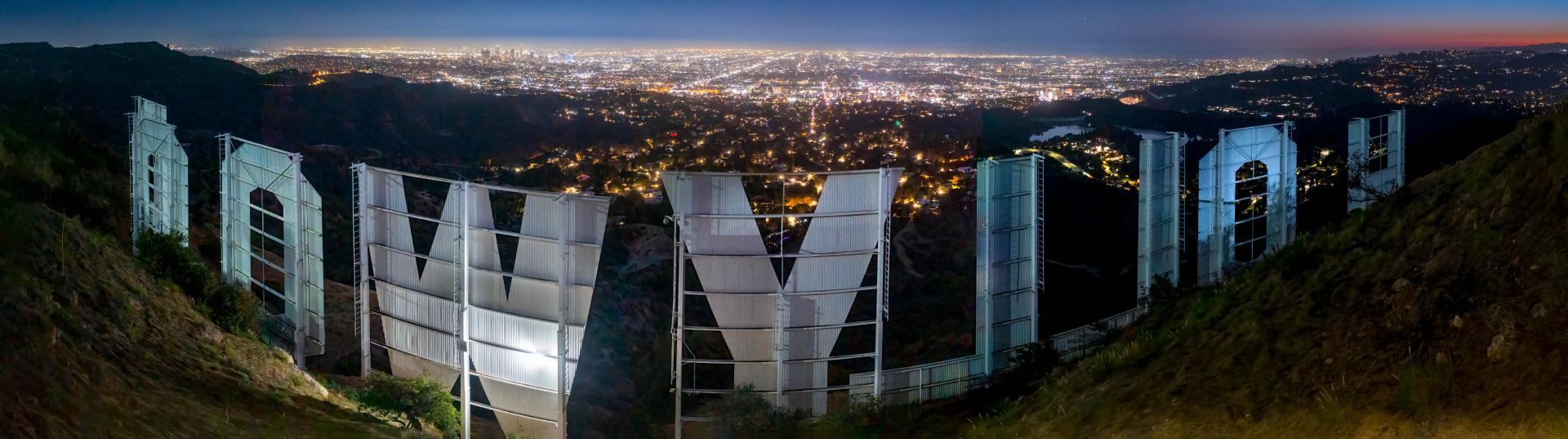 London Photography Awards Winner - City of Dreams Unveiled: Sunset Hues behind the Hollywood Si