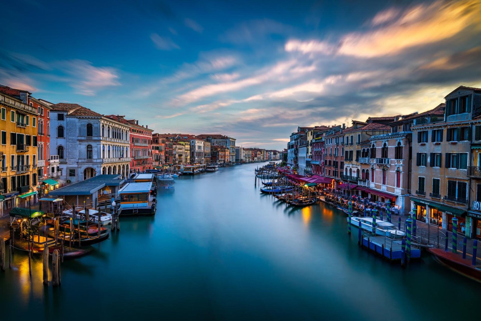 London Photography Awards Winner - Grand Canal during Blue Hour from the Rialto Bridge